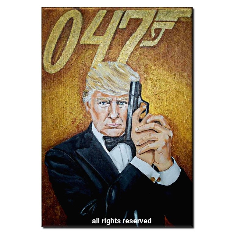 Donald Trump Agent 047 | MAGA Langelo Art